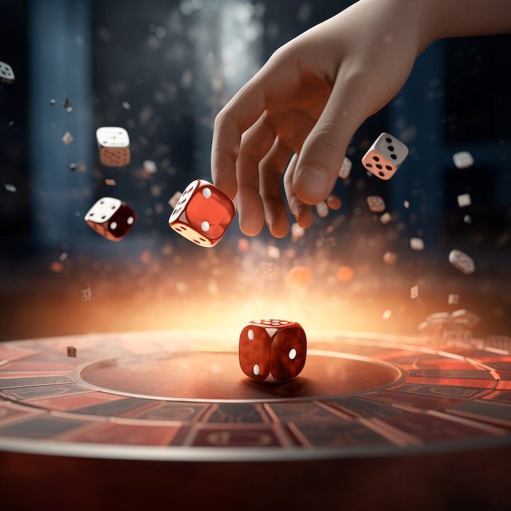 Layar permainan Lucky Twins di bloxorz menampilkan dua kartu dan opsi taruhan